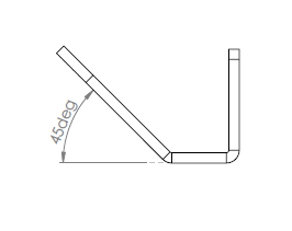 angled light bracket (set of 2)