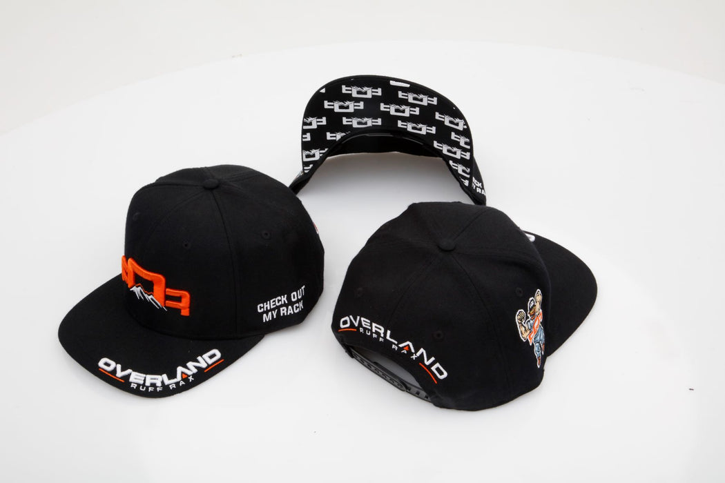 ruff rax flat bill hat logo only