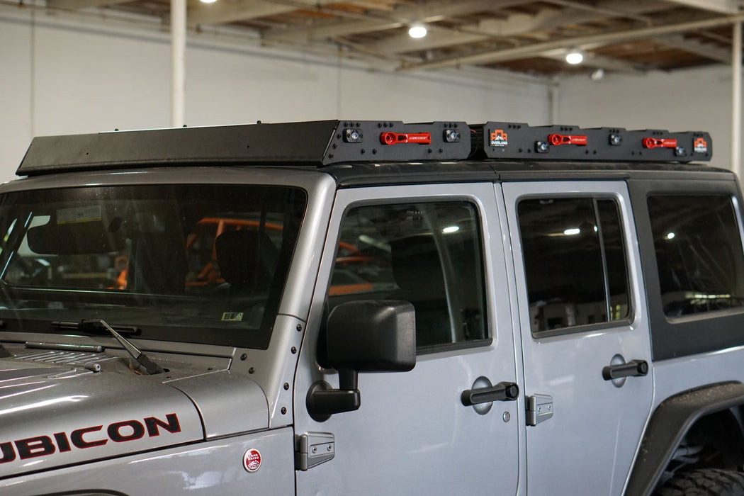 jeep jku/jlu utility roof rack (back half of split rack) overall dimensions for rear rack 59.00 x 51.00 (reference only)