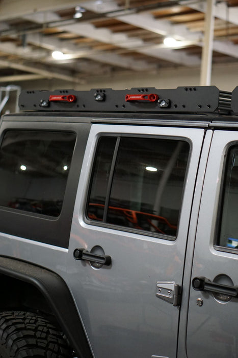 jeep jku/jlu utility roof rack (back half of split rack) overall dimensions for rear rack 59.00 x 51.00 (reference only)