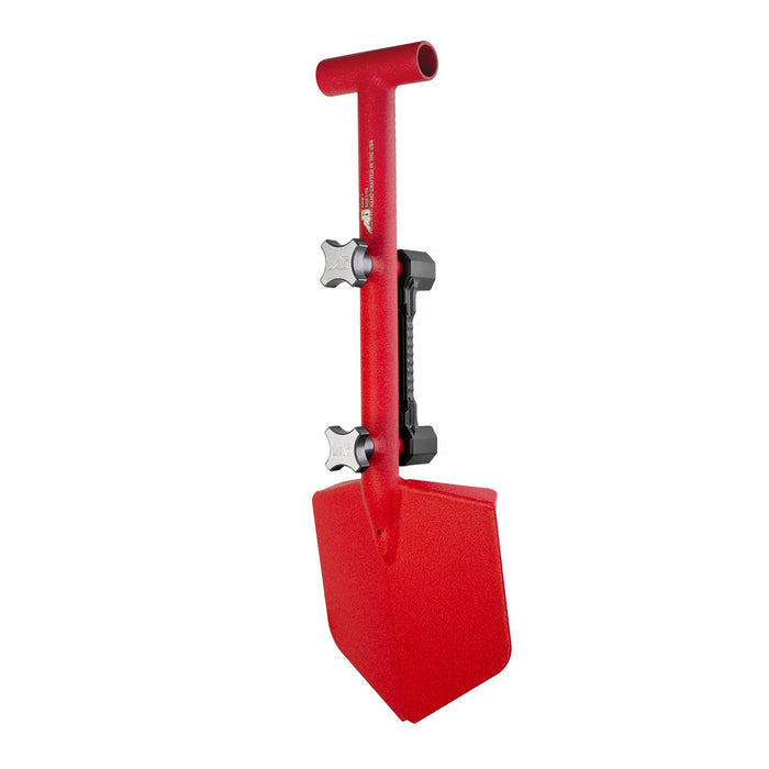 Shovel / Mount Combo - Red Mini Shovel / Black SSM with Knobs