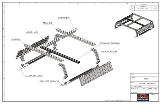 ford ranger rax (bed rack)