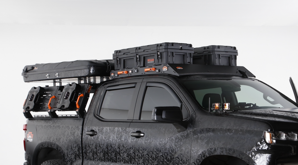 Silverado roof top tent rack best sale