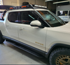 Rivian R1T Roof Rack System With Light Bar Cut Out & Bracket Rigid Industries Midnight Series